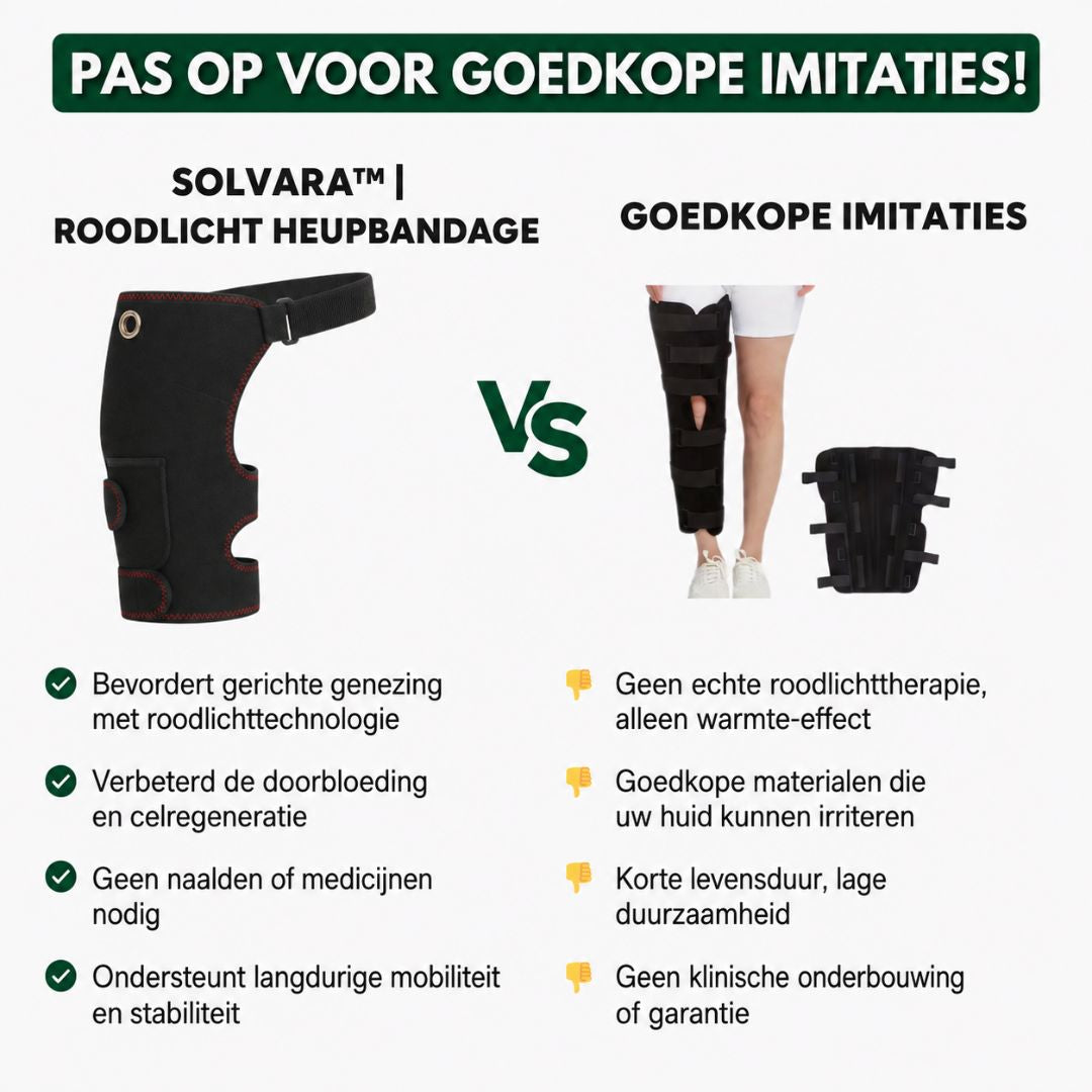 Solvara™ | Roodlicht Heupbandage
