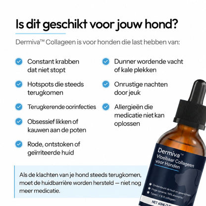 Dermiva™ | Vloeibaar Collageen voor Honden