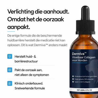 Dermiva™ | Vloeibaar Collageen voor Honden